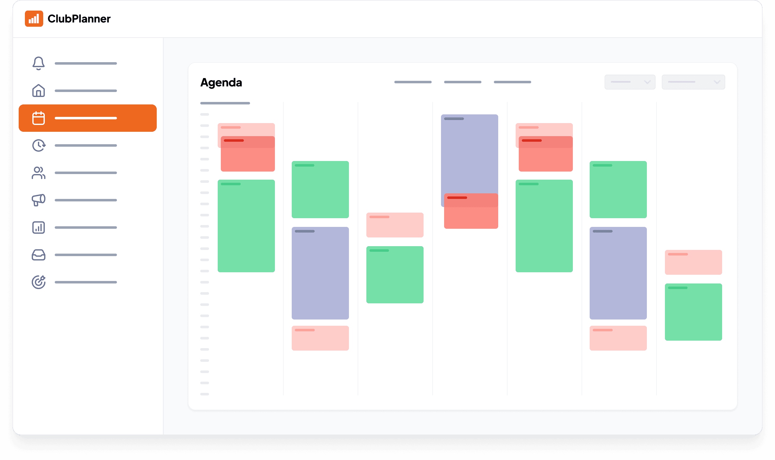 Agenda ClubPlanner